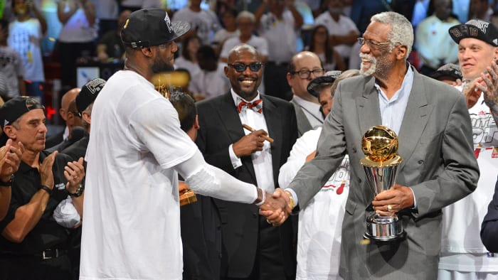 Bill Russell and LeBron James
